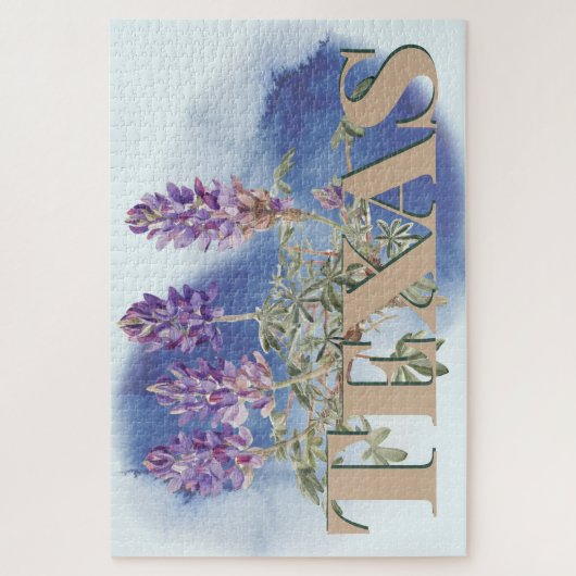 ボタニカルテキサス州ブルーボンネット2 ジグソーパズル (縦)
