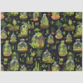 ボタニカルテラリウムズオンブラックティッシュペーパー 薄葉紙