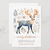 ボタニカルディアブルークリスマス シーズンカード (正面/裏面)