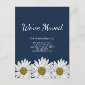 ボタニカルデイジーニューホームネイビーブルー 案内ポストカード (正面)