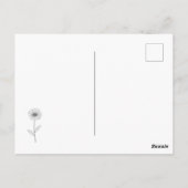 ボタニカルデイジーパステルフラワー ポストカード (裏面)