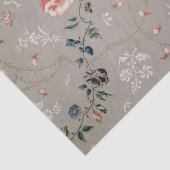 ボタニカルデコペティッシュペーパーグレーピンクの花 薄葉紙 (詳細)