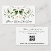 ボタニカルデザイン気にスキンビジネスカード 名刺 (正面/裏面)