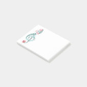 ボタニカルトレブルクレフ、 音符記号ミュージシャンギフト音楽愛好家 ポストイット (アングル)