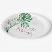 ボタニカルトロピカルメレカリキマカ |カスタム ペーパープレート (アングル)