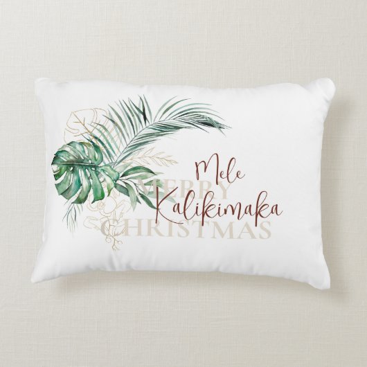 ボタニカルトロピカルメレカリキマカ |クリスマス アクセントクッション (裏面)