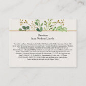 ボタニカルドリームアイボリーバック詳細エンクロージャカード エンクロージャーカード (裏面)