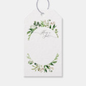 ボタニカルドリームグリーナリーギフトラベルシーティングカード ギフトタグ (正面)