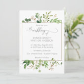 ボタニカルドリームグリーン&ゴールデンブラウン葉ズ| 招待状 (スタンド正面)