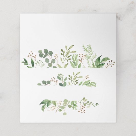 ボタニカルドリームグ素朴リーナリー座席表 プレイスカード (外部開封)