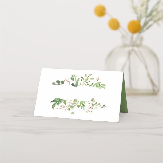 ボタニカルドリームグ素朴リーナリー座席表 プレイスカード (正面)