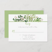 ボタニカルドリームRSVP 出欠カード (正面/裏面)