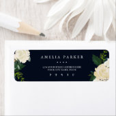 ボタニカルネイビーモダン住所 シール (インサイチュ)