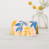 ボタニカルネーム座席表手書きネーム宇宙 プレイスカード (裏面)