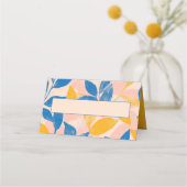 ボタニカルネーム座席表手書きネーム宇宙 プレイスカード (正面)