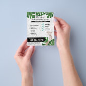 ボタニカルハウスクリーニングメイドサービス大理石 チラシ (手)