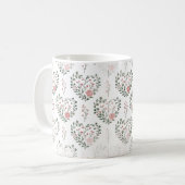 ボタニカルハートバレンタイン コーヒーマグカップ (正面左)