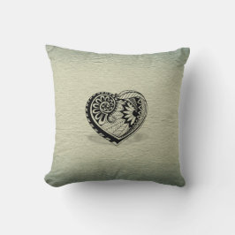 ボタニカルハートピロー – ボホー自然リトリートデコール クッション