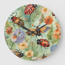 ボタニカルバグ交響曲 ラージ壁時計