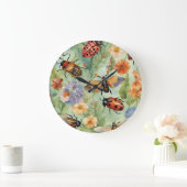 ボタニカルバグ交響曲 ラージ壁時計 (ホーム)