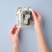 ボタニカルバジェット結婚ズサンキューカードフライヤー チラシ (手)