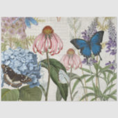 ボタニカルバタフライブルーガーデンフローラデカップージ 薄葉紙 (正面)