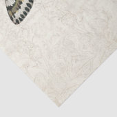 ボタニカルバタフライヴィンテージほこりっぽい青の切り離し 薄葉紙 (詳細)