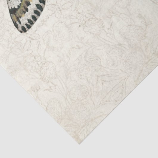 ボタニカルバタフライヴィンテージほこりっぽい青の切り離し 薄葉紙 (詳細)