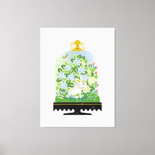 ボタニカルバニーラビットクローチェ1 キャンバスプリント (正面)