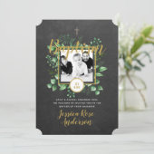 ボタニカルバプテスマPHOTO Investations Boy or Girl 招待状 (スタンド正面)