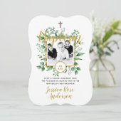 ボタニカルバプテスマPHOTO Investations Boy or Girl 招待状 (スタンド正面)