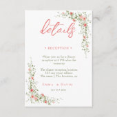 ボタニカルバラアコモデー結婚ションQRコードズエンクル エンクロージャーカード (正面)