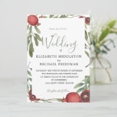 ボタニカルバーガンディーウェディング わたすだち 葉 招待状 (スタンド正面)