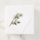 ボタニカルパインブランチ&ベリーホリデーギフトラベル フェイバータグ (インサイチュ)