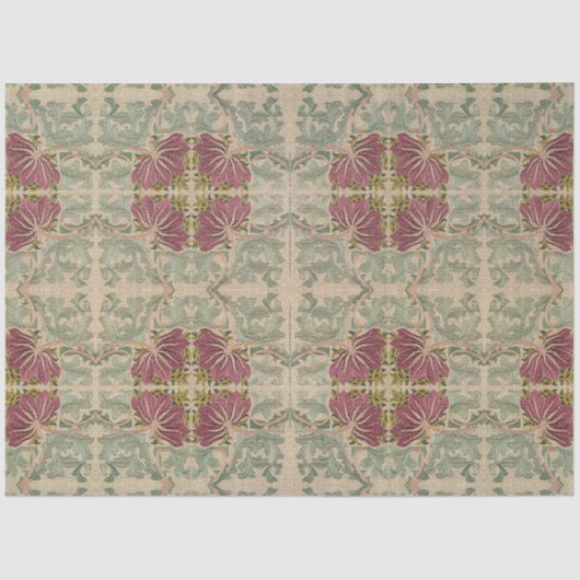 ボタニカルパターン – William Morris 薄葉紙 (正面)