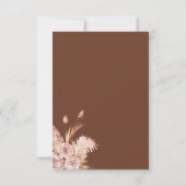 ボタニカルパンパスグラスウォーターのカラーフローラ 出欠カード (裏面)