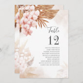 ボタニカルパンパスグラステラコッタテーブル番号 (正面/裏面)