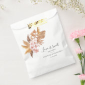 ボタニカルパンパスグラス結婚の感謝 フェイバーバッグ (封をした状態)