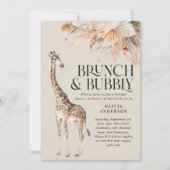 ボタニカルパンパスグラス ギリファー ブライダルシャワー招待状 招待状 (正面)