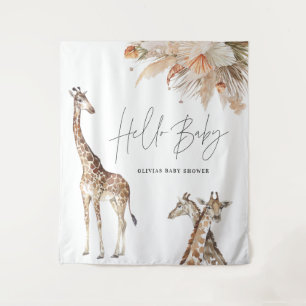 ボタニカルパンパモダンスギリンサファリシック タペストリー