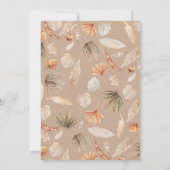 ボタニカルパンパモダンスギリンサファリシック 招待状 (裏面)