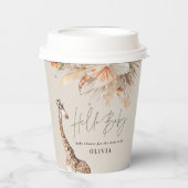 ボタニカルパンパモダンスギリンサファリシック 紙コップ (正面)