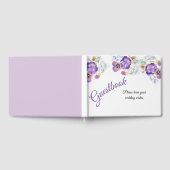 ボタニカルパープルのパンジー ゲストブック (全面)