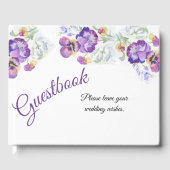 ボタニカルパープルのパンジー ゲストブック (正面)