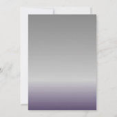 ボタニカルパープルウェディング 招待状 (裏面)