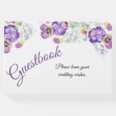 ボタニカルパープルパンシーズゲストブック ゲストブック (正面)