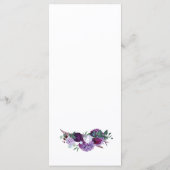 ボタニカルパープルフローラウェディングレセプション メニュー (裏面)