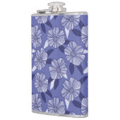 ボタニカルパープルフローララインアート フラスク (左)