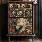 ボタニカルビクトリアンウィリアムモリススタイルユニコーン 薄葉紙