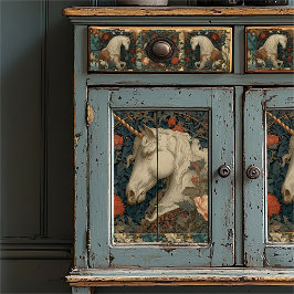 ボタニカルビクトリアンウィリアムモリススタイルユニコーン 薄葉紙